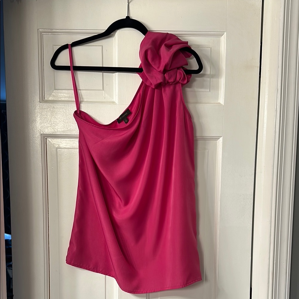 The Limited Pink One-Shoulder Top